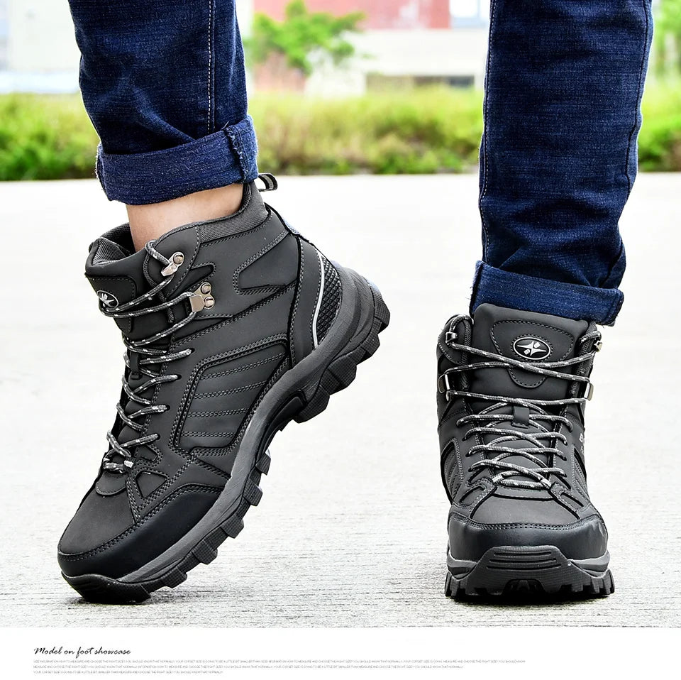 BONA Men Boots Anti-Skidding Leather Shoes , Snow Boots