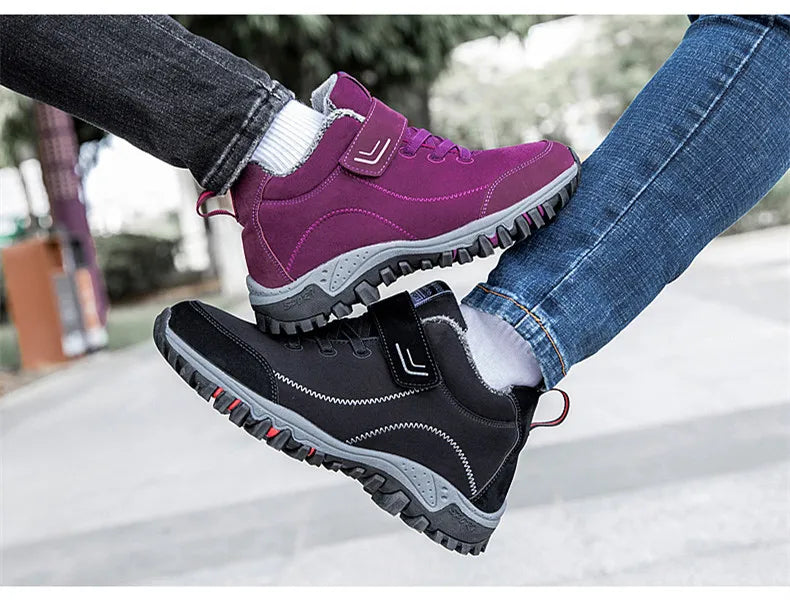 Brand Winter Men Suede Shoes , Men Waterproof Snow Boots