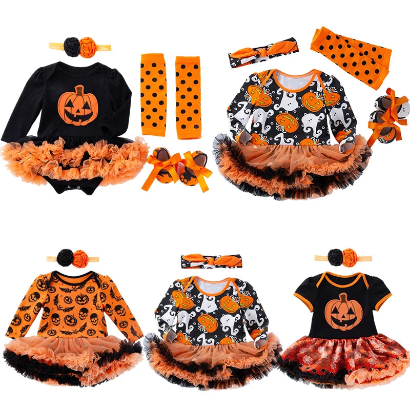 Baby Girl Boy Costume Pumpkin Clothes