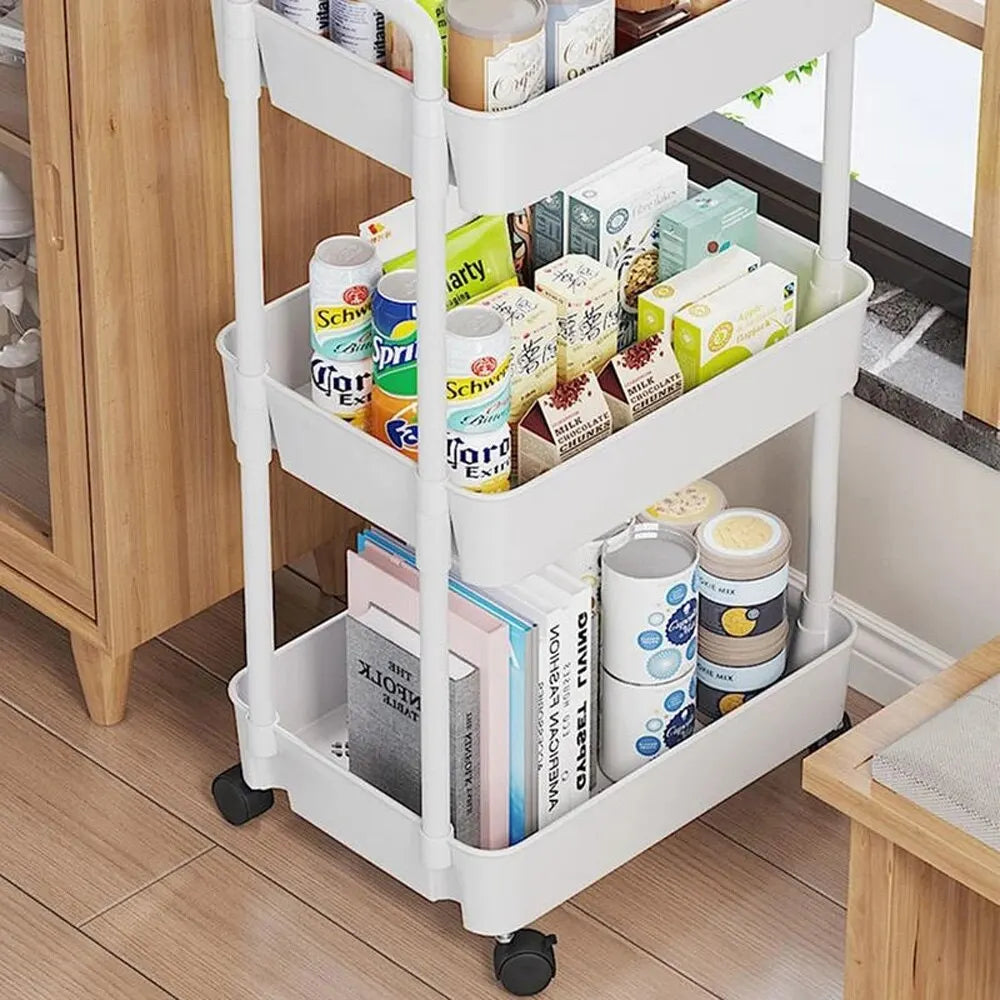 Multi storage  Rack with Wheels Organizer