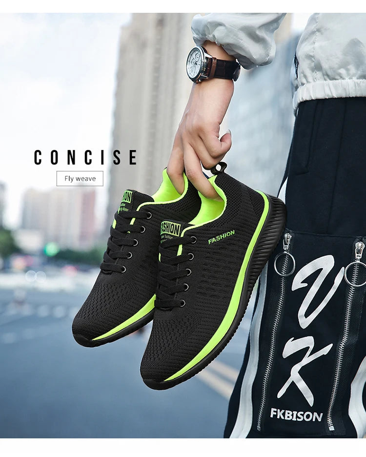 Men Running Walking Knit Shoes, Fashion Casual Men Sneakers, Breathable Sport Athletic Gym Lightweight Running Shoes