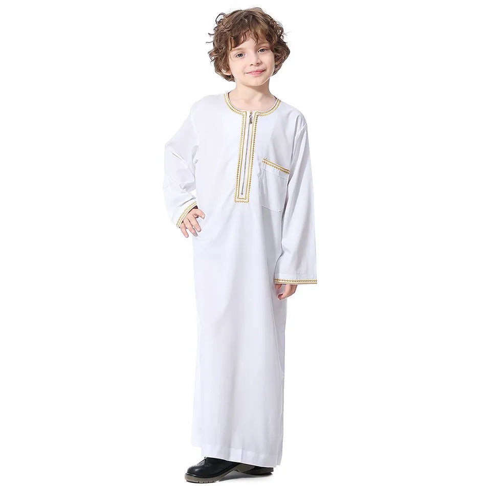 2024 New rMuslim Robe  Arab Folk Clothes Boys