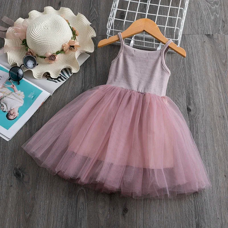 Girls Sequined Princess Dress