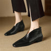 Leather Toe Ankle Boots for Women