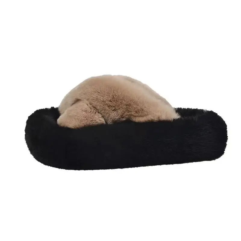 Thick Sole High-end Furry Slippers