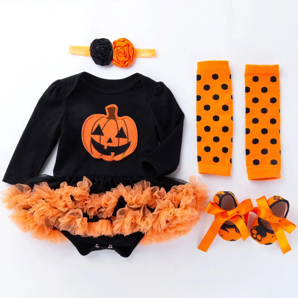 Baby Girl Boy Costume Pumpkin Clothes