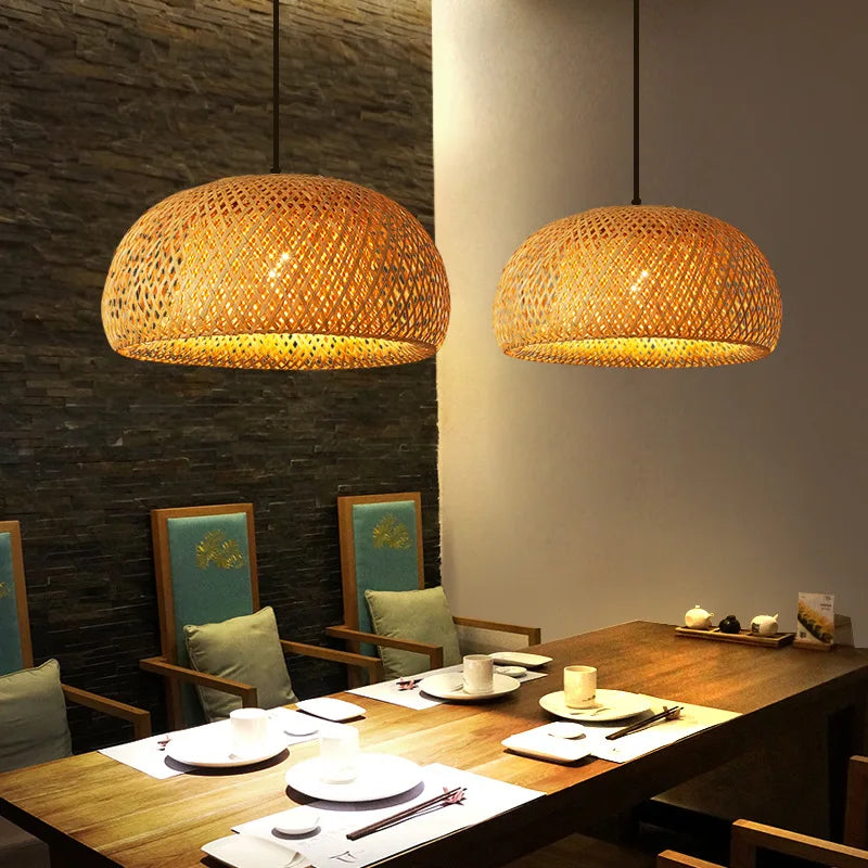 Bamboo Pendant  Weaving Hanging Lamps