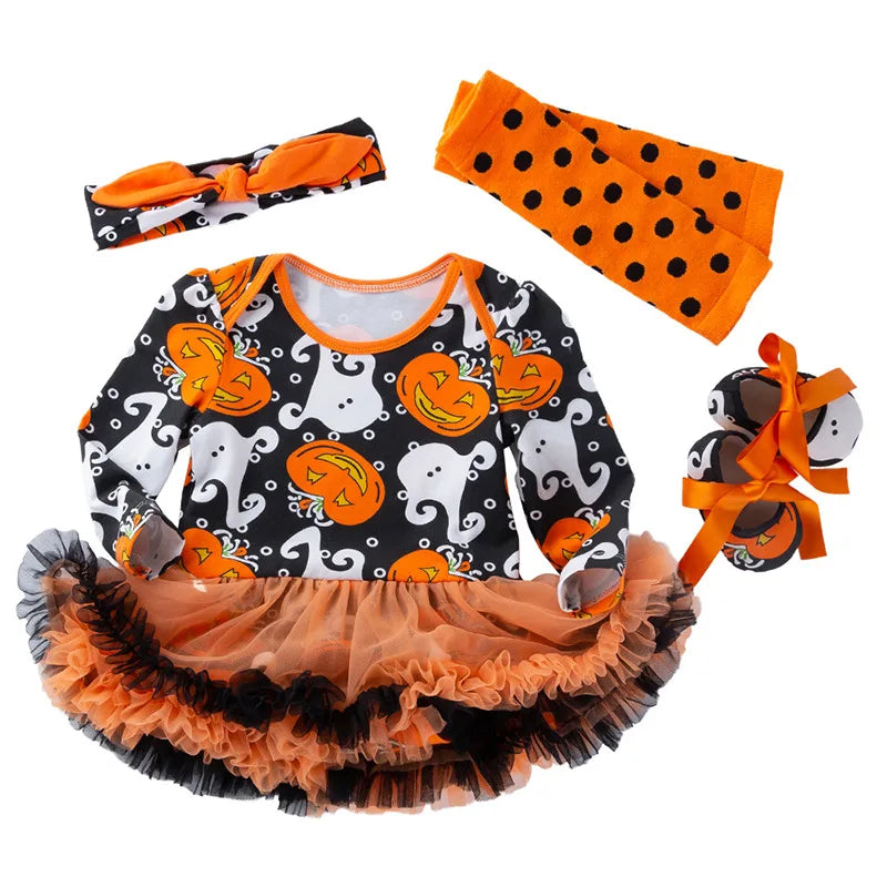 Baby Girl Boy Costume Pumpkin Clothes