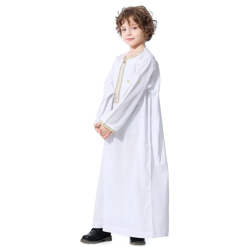 2024 New rMuslim Robe  Arab Folk Clothes Boys