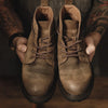 fashion Men Fleece Winter Boots , Handmade Quality Casual Leather Shoes British Style