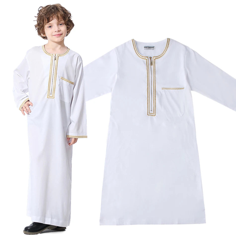 2024 New rMuslim Robe  Arab Folk Clothes Boys