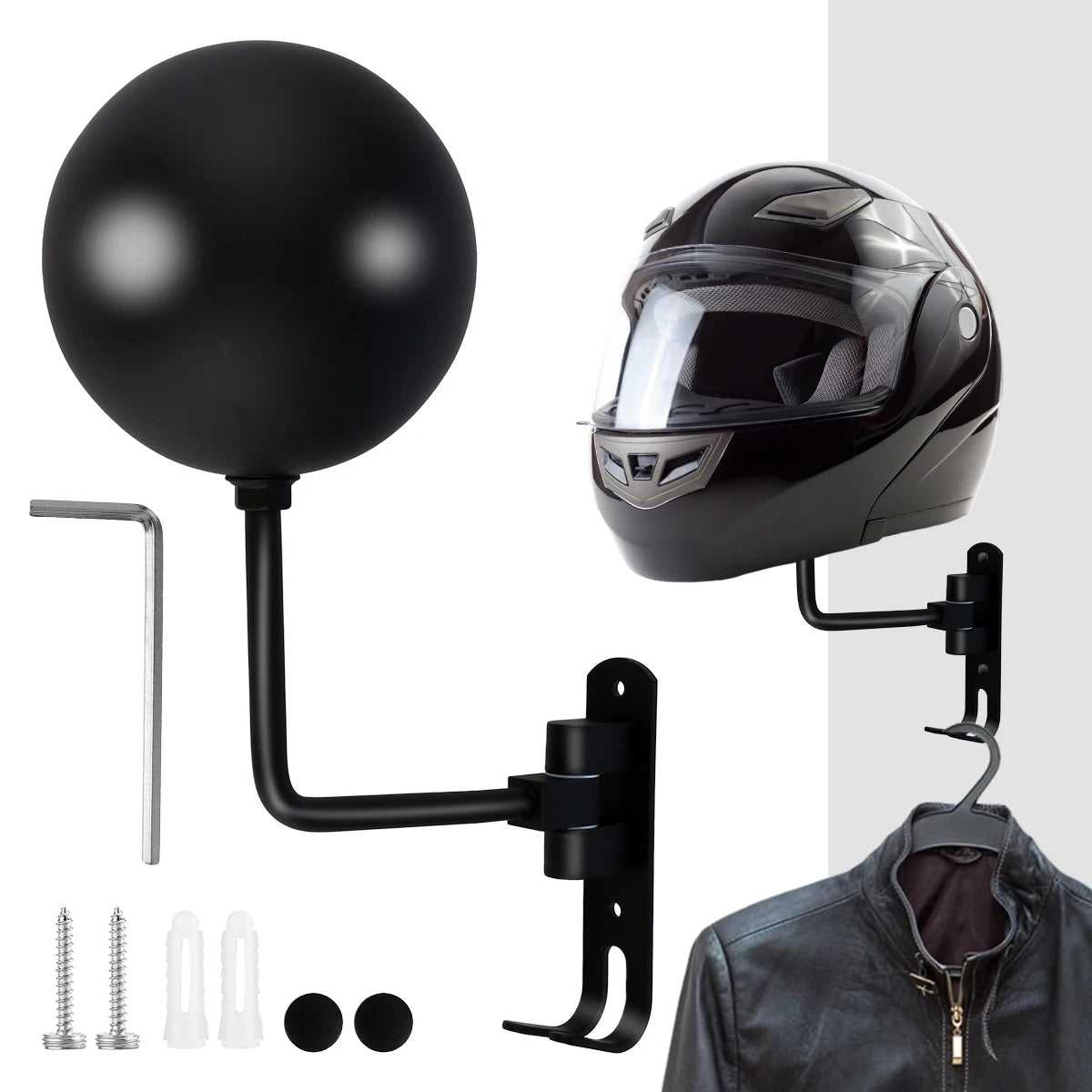 Wall-Mount Helmet Display Holder