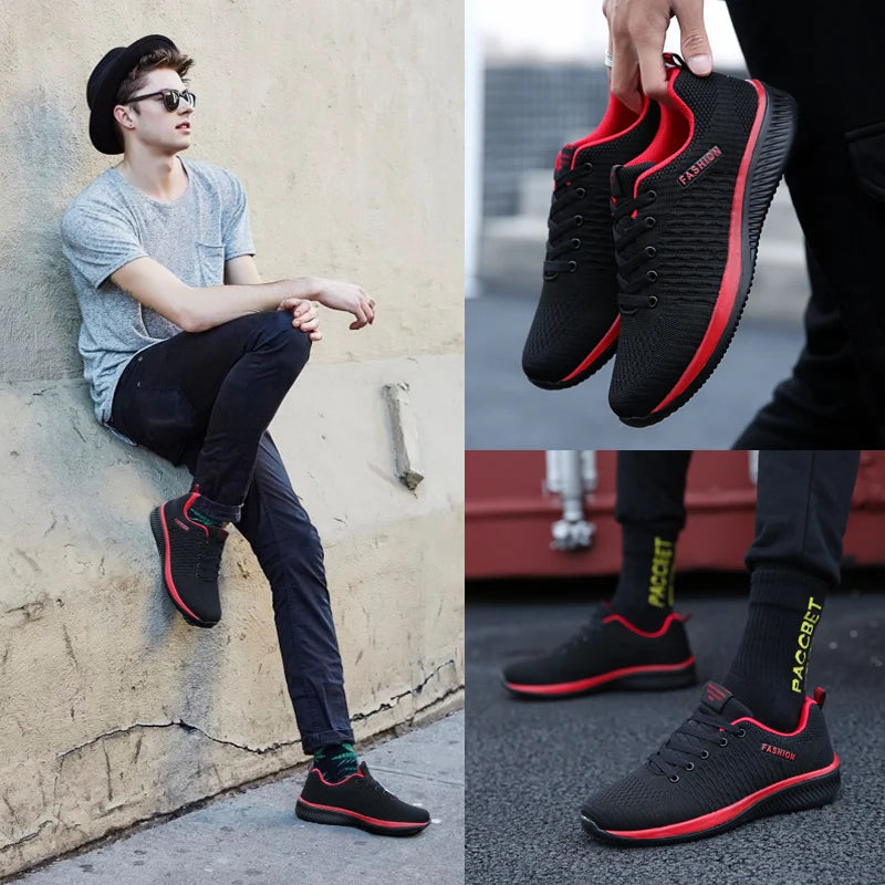 Fashion  Men Sneakers, Breathable Lightweight Shoes