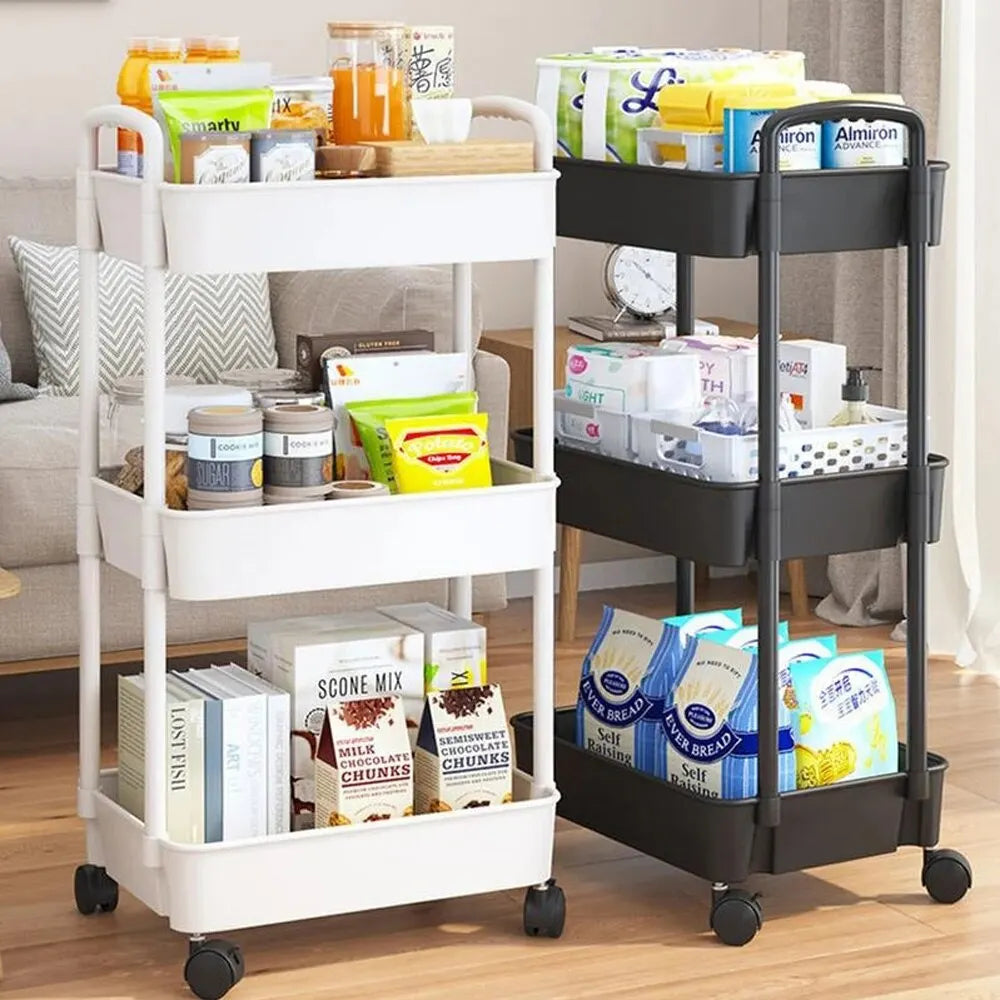 Multi storage  Rack with Wheels Organizer