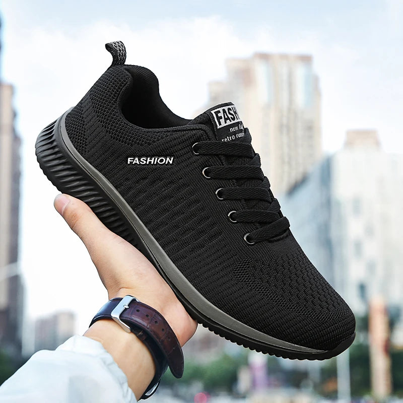 Men Running Walking Knit Shoes, Fashion Casual Men Sneakers, Breathable Sport Athletic Gym Lightweight Running Shoes